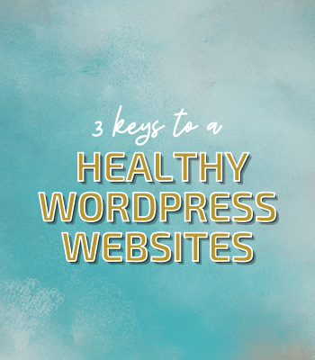 3 Keys to Healthy WordPress Websites